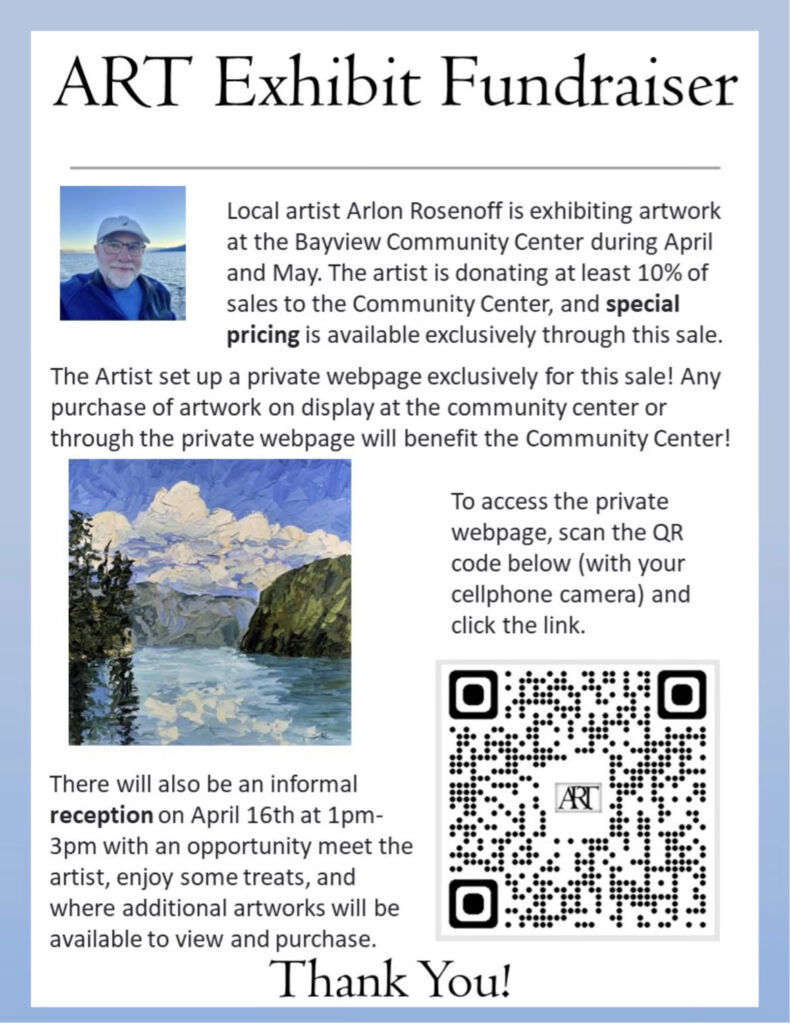 A flyer with information about the artist.