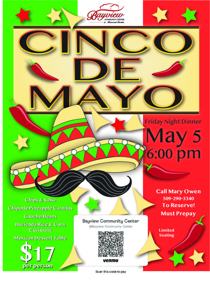 A cinco de mayo flyer with a mexican hat and mustache.