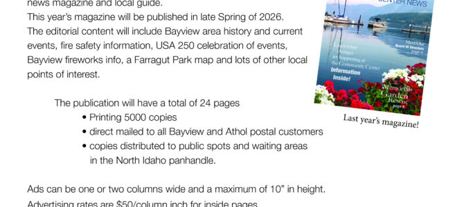 Community Center prepares to publish local guide